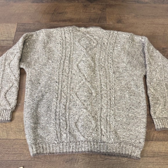 Woolrich Womens XL Gray Cable Knit Cardigan Sweater Rugged Outdoorwear - Picture 11 of 15